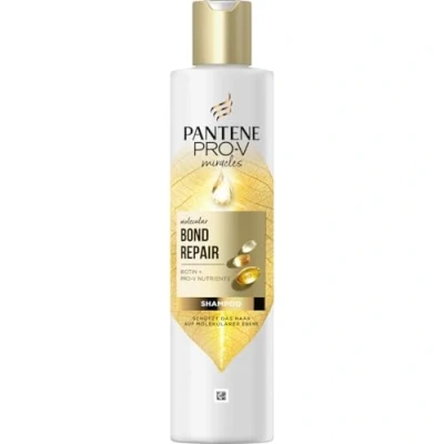 Afbeelding van Pantene Pro V Molecular Bond Repair Biotine Shampoo 250 ml Geconcentreerde formule voor droog en beschadigd haar, beschermt laat zichtbaar gezonder haar achter, verrijkt met voedingsstoffen