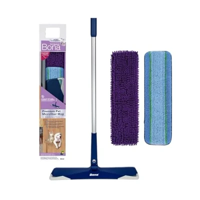 Afbeelding van Bona Pet System Premium Microfiber Mop Vloerwisser Huisdierhaar Verwijderaar Haarverwijderaar voor Huisdieren Kattenhaar Hondenhaar