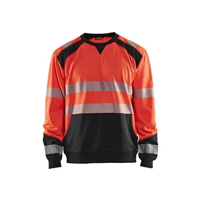 Afbeelding van Blaklader Sweatshirt High Vis 3541 2528 Rood/Zwart