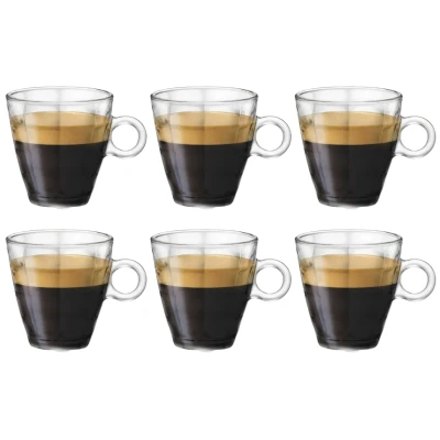 Afbeelding van Bormioli Rocco Espresso glazen Cube 100 ml 6 Stuks