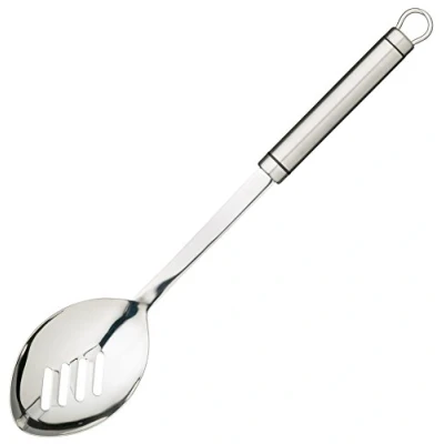 Afbeelding van KitchenCraft Professional Keukenlepel met sleuven van roestvrij staal, 32,5 cm