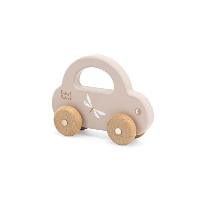 Afbeelding van Label Houten Auto Nougat