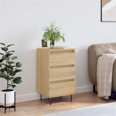 Afbeelding van vidaXL Dressoir 40x35x70 cm bewerkt hout sonoma eikenkleurig