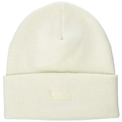 Afbeelding van Levi&#039;s Slouchy Beanie Tonal Batwing Muts, Dames, Maat: One Size, Regular white