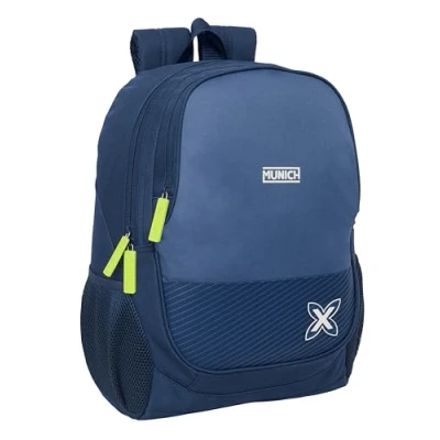 Afbeelding van Schoolrugzak Munich Blue indigo Blauw 32 x 44 16 cm