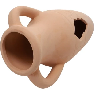 Afbeelding van Hobby Decoratie Keramische Amfora Beige M 22CM