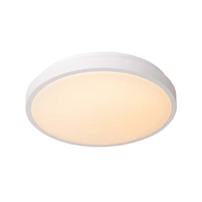 Afbeelding van Lucide DASHER Plafonnière Badkamer Ø 34,8 cm LED 1x18W 2700K IP44 Wit