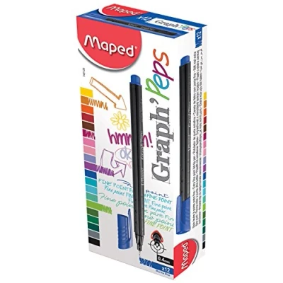 Image de Maped Feutre Fineliner Graph&#039;Peps, bleu