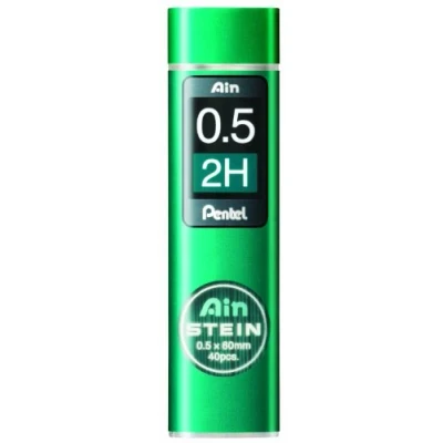 Afbeelding van Pentel AIN STEIN fijnvulling, 0,5 mm, hardheid B of 40 stiften 2H