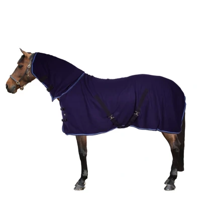 Afbeelding van Riding World Fleecedeken Combo Navy/Blauw 155/206