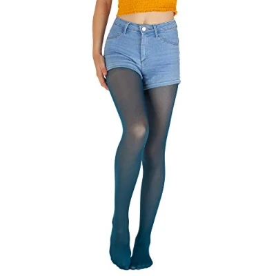 Afbeelding van Giulia Panty voor meisjes, microvezel, 40 denier, maat 104 158, halftransparant, kleurrijk, Peony marineblauw