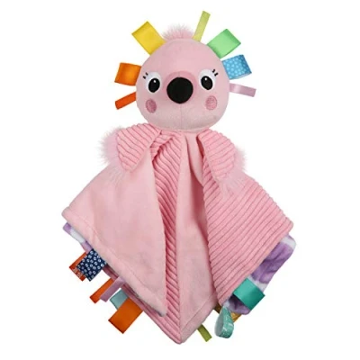 Afbeelding van Bright Starts Cuddle &#039;n Tags Flamingo deken
