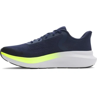 Afbeelding van Under Armour Ua Charged Rogue 5 Sneakers voor heren, Hoge zichtbaarheid gewassen marineblauw geel zwart, 44 EU