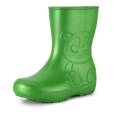 Afbeelding van Ladeheid LA CA Panda Kinder Regenlaarzen Rubber Licht EVA Smaragdgroen 30/31