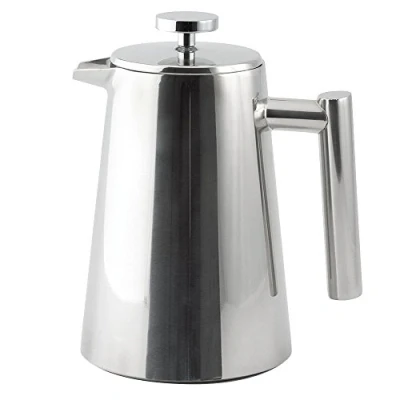 Image de CAFETIÉRE DE PISTON POLI POT DOUBLE PAROI THERMOISOLATION AVEC FILTRE EN ACIER INOXYDABLE À 0,35 LTR.