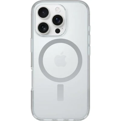 Image de OtterBox Symmetry Series Clear Coque de protection pour téléphone portable compatibilité avec MagSafe clair Apple iPhone 16 Pro