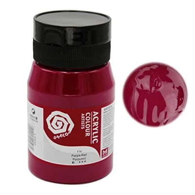 Afbeelding van Magi Artist Sterk gepigmenteerde acrylverf voor kunstenaars, 500 ml, paarsrood 09