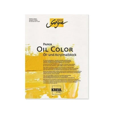 Image de KREUL Bloc artistes SOLO Goya Paper Oil Color, 300 x 400 mm