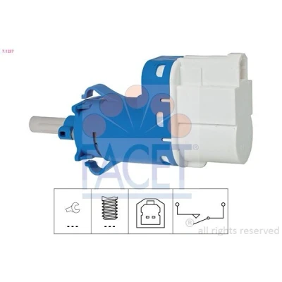 Afbeelding van FACET 7.1237 Remlichtschakelaar Mechanisch Made in Italy OE Equivalent FORD: FIESTA 5 Van, 6, Galaxy Mk2 MPV