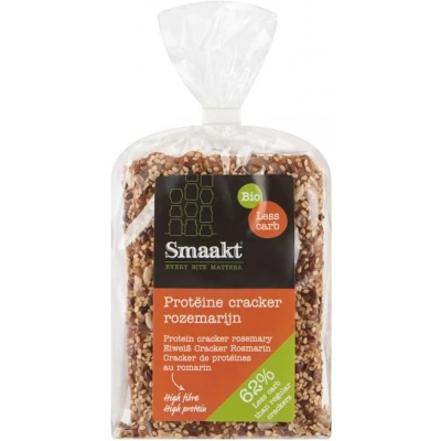 Afbeelding van Smaakt Less Carb Crackers Rozemarijn 200GR