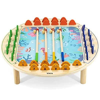 Afbeelding van Viga Toys Visspel Junior 45 X 11 Cm Hout delig
