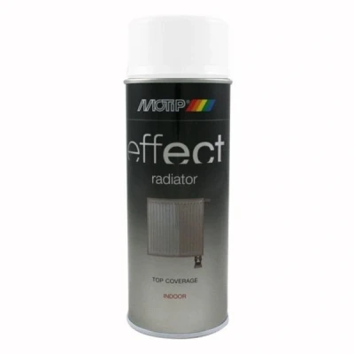 Afbeelding van Motip Deco Effect Radiatorspray Wit Matt 400 ml