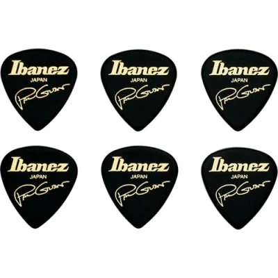 Afbeelding van Ibanez Plektrum B1000PG BK,6er set Paul Gilbert, zwart Plectrum