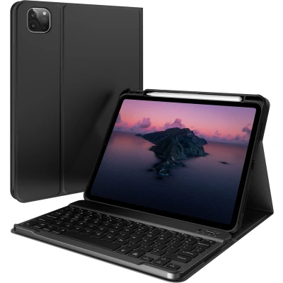Afbeelding van Accezz QWERTY Bluetooth Keyboard Bookcase iPad Air (2024 / 2022 2020) Pro 11 (2022 2018) Zwart