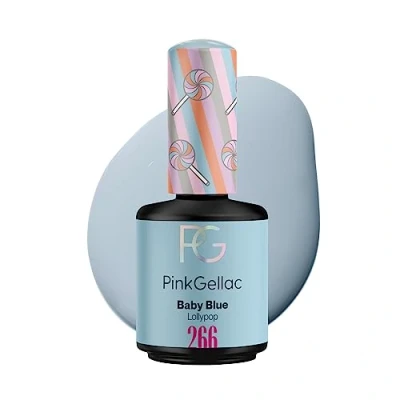 Afbeelding van Pink Gellac 266 Baby Blue Gel Nagellak 15 Ml