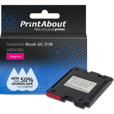 Afbeelding van Huismerk Ricoh GC 31M (405690) Inktcartridge Magenta
