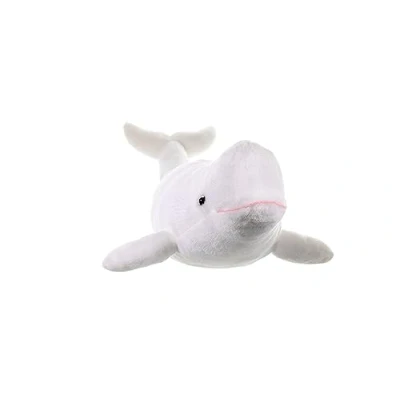 Afbeelding van Pluche dieren knuffels Beluga walvis van 30 cm Knuffeldieren speelgoed