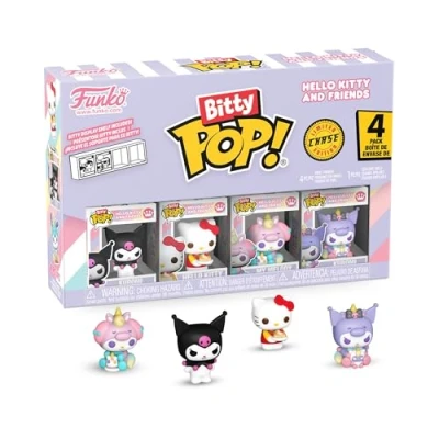 Image de Pack de 4 Figurines Funko Bitty Pop Hello Kitty and Friends Kuromi