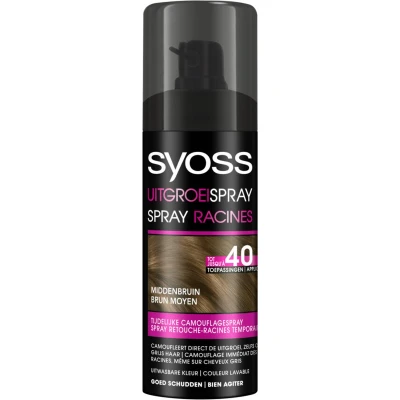 Afbeelding van Syoss Uitgroeispray Middenbruin 120ml