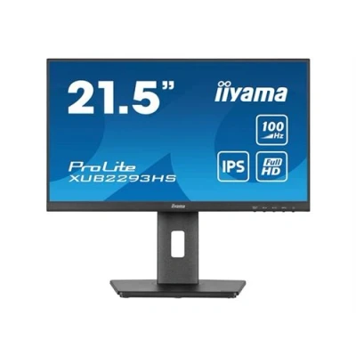 Image de iiyama ProLite XUB2293HS B6 Écran LED 21.5&quot; 1920 x 1080 Full HD (1080p) @ 100 Hz IPS 300 cd/m² 1000:1 1 ms HDMI, DisplayPort haut parleurs noir mat