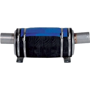 Afbeelding van Rvs waterlock / uitlaatdemper slangaansluiting diameter 89mm in=0graden uit=0graden 15l