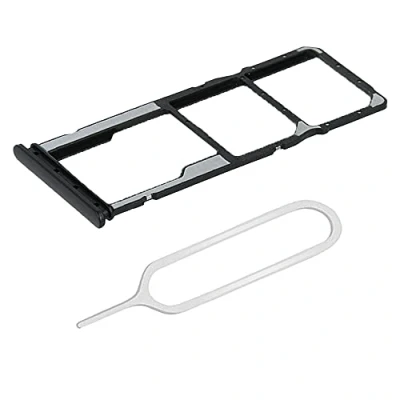 Afbeelding van MMOBIEL Dual Sim Kaart Houder voor Xiaomi Redmi Note 10 Pro 2021 Grijs Incl. Pin