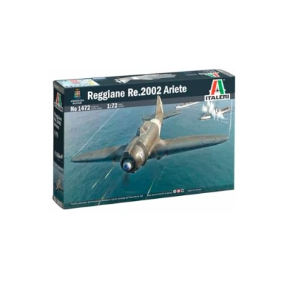 Afbeelding van 1:72 Italeri 1472 Reggiane Re.2002 Ariete Propeller Vliegtuig Plastic Modelbouwpakket