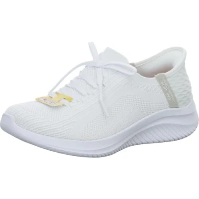 Afbeelding van Skechers Hands Free Ultra Flex 3.0 Brilliant Path Sneakers voor dames, Wit Opulenter Garten