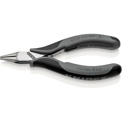 Afbeelding van KNIPEX 64 22 115 ESD elektronica voorsnijtangen met meer componentengrepen mm