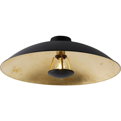 Afbeelding van QAZQA Smart plafondlamp zwart met goud 60 cm incl. Wifi A60