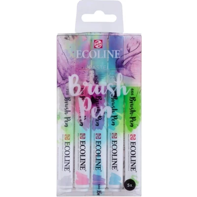 Afbeelding van Ecoline Brush pen Set 5 Pastel