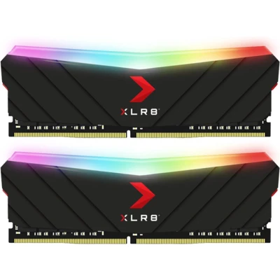 Afbeelding van PNY 16 GB (2 X 8 GB) XLR8 Gaming Epic RGB DDR4 4000 MHz (PC4 32000) RAM geheugen voor desktop pc (MD16GK2D4400018XRGB), zwart