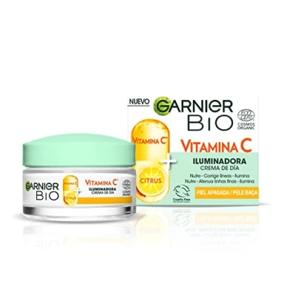 Afbeelding van Garnier, Verhelderende dagcrème met vitamine C, corrigeert lijnen en versterkt de helderheid in 24 uur, veganistische formule, 50 ml