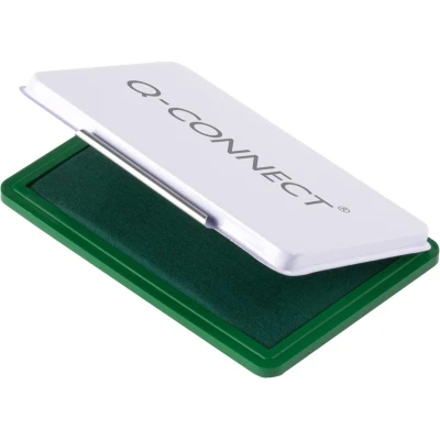 Afbeelding van Q CONNECT stempelkussen, ft 90 x 55 mm, groen stempelkussen