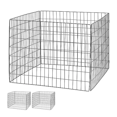 Afbeelding van Relaxdays Set van 3 metalen composteerders voor tuin 70 x 90 cm 560 liter zwart