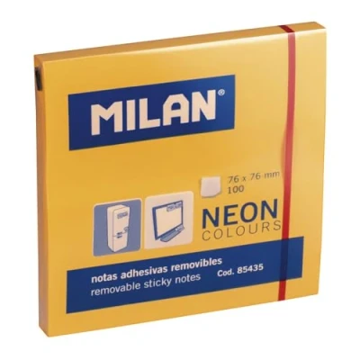 Afbeelding van Zelfklevende briefjes Milan Oranje 76 x mm (10 Stuks)
