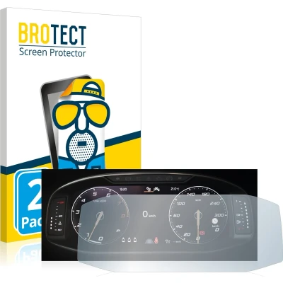 Afbeelding van BROTECT Screenprotector voor Seat Ateca Facelift 10.25&quot; Snelheidsmeter Folie Beschermfolie matte (2 Stuks)