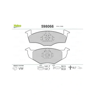 Afbeelding van Valeo Remblokset 598066