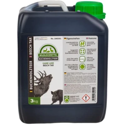 Afbeelding van Eurohunt Teerjerrycan, beukenhout, 2,5 liter, aas voor wilde zwijnen en rode herten
