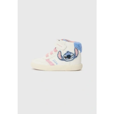 Afbeelding van Geox LILO &amp; Stitch Sneakers hoog voor kinderen, Maat: 25, White/sky Imitatieleer/ textiel